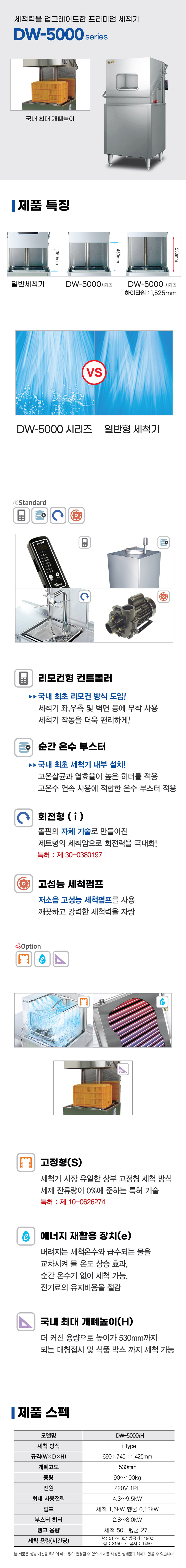 동양렌탈 DW-5000Se 돌핀 도어타입 식기세척기 상세이미지 1