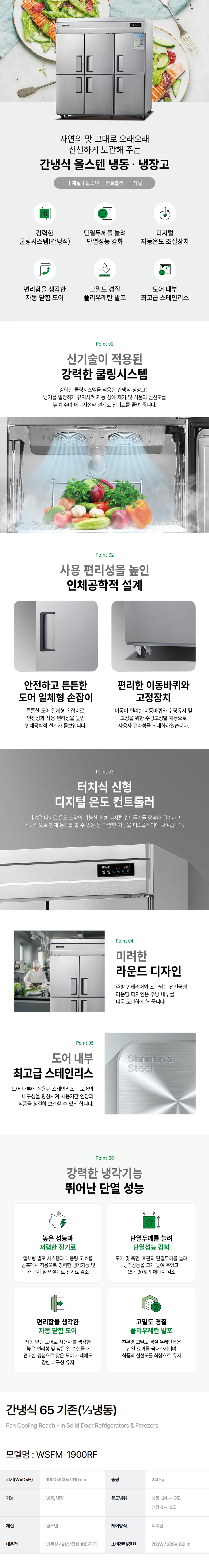WSFM-1900RF_그랜드우성 65박스 업소용 냉동고 냉장고 간냉식 1/3냉동 올스텐_0번째 상세정보 동양렌탈 WSFM-1900RF 그랜드우성 65박스 업소용 냉동고 냉장고 간냉식 1/3냉동 올스텐 상세이미지 1