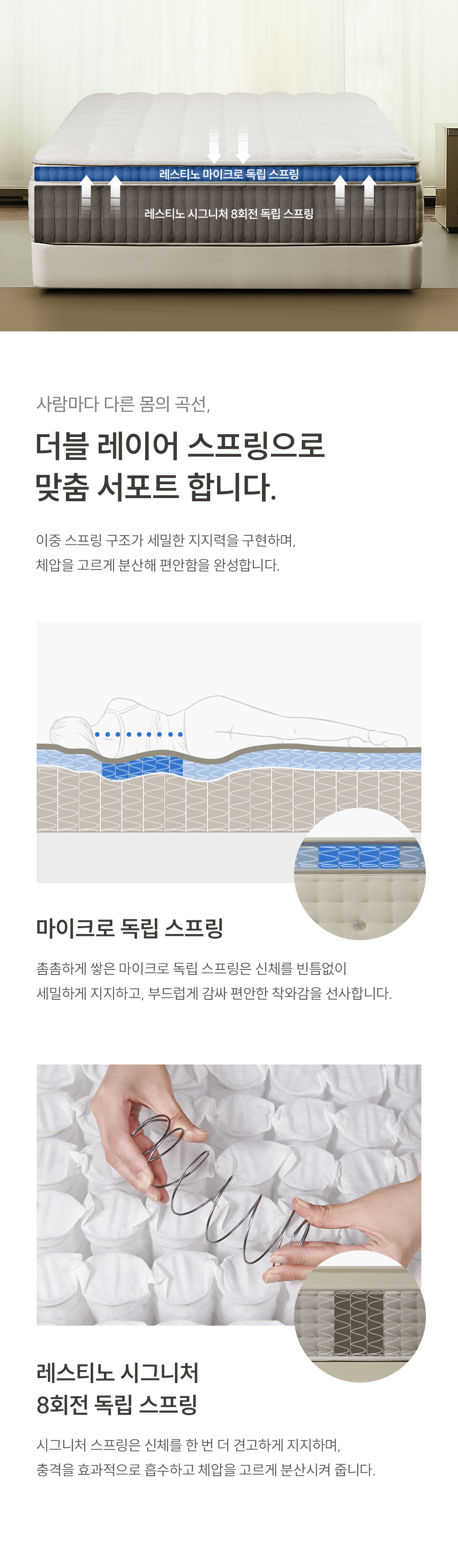 쿠쿠 CRM-E01HEMSQ 레스티노 매트리스 상세이미지 4
